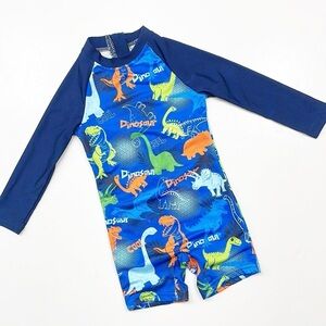 Baby boys dinosaur print rashguard